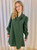 Evergreen Ruffle Neck Dress