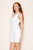White Shell Linen Mini Dress