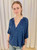 Emile Indigo Print Top