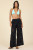 Black Ocean Eyelet Wide Leg Pant