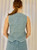 Denim Blue Linen Button Front Vest