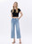 High Rise Crop Slim Wide Jean