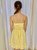 Yellow Beach Glass Embroidered Mini Dress