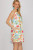 Tropical Watercolor Print Sleeveless Dress