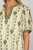 Sage Short Puff Sleeve Embroidered Top