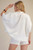 Ivory Zip Front Oversize Top