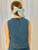 Denim Pinstriped Side Tie Top