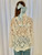White Floral Crochet Button Down Shirt