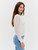 The Cutout White Open Knit Zip Jacket