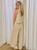 Tan Elastic Waist Textured Pants