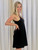 Black Romper/Dress with Adjustable Straps & Hidden Shorts