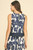 Navy Floral Sleeveless Top