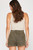 Washed Twill Button Down Shorts