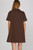 Gold Button Short Sleeve Shift Dress