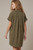 Button-down Suede Shirt Dress