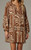Terracotta Script Short Dress