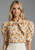 Petal Print Crisp Short Sleeve Poplin
