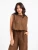Sepia Pants with Drawstring Waist