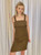 Sepia Mini Back Zip