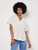Lux Pleat Front V-Neck Top