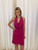 Fuchsia Suzu Halter Dress