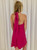 Fuchsia Suzu Halter Dress