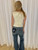 Boat Neck Side Ruched Tank