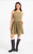 Olive Sugarloaf Buttoned Back Mini Dress