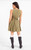 Olive Sugarloaf Buttoned Back Mini Dress