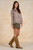 Brown Lia L/S Peasant Top