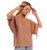Dolman Sleeve Blouse with Drawstring -Macchiato