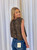 S/L Animal Print Knit Top