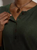 Green Button Front Blouson Sleeve Top