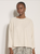 Cable Detail Crew Neck Swing Top - Stone
