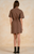 Elan Soft Brown/Mocha Crewneck Dress