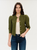 Lou - Thyme Shoulder Waffle Cardigan