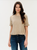 Cleo Latte Ruffle Edge Sweater