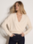 Stone Fine Knit Wrap Top