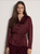 Burgundy Button-down Blouse