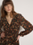Paisley Ruffle Mini Dress