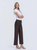 HR Coated Ankle Wide in Chicory Coffee Wash