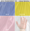Please not only clear is semi-transparent