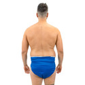 Swim Diaper on male model, back-view.
