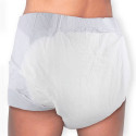Modeled Mega Inspire+ Diaper, back-view.