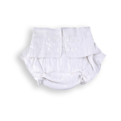 Adult Cotton Fitted Snap Diaper