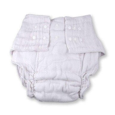 Adult Cotton Fitted Snap Diaper