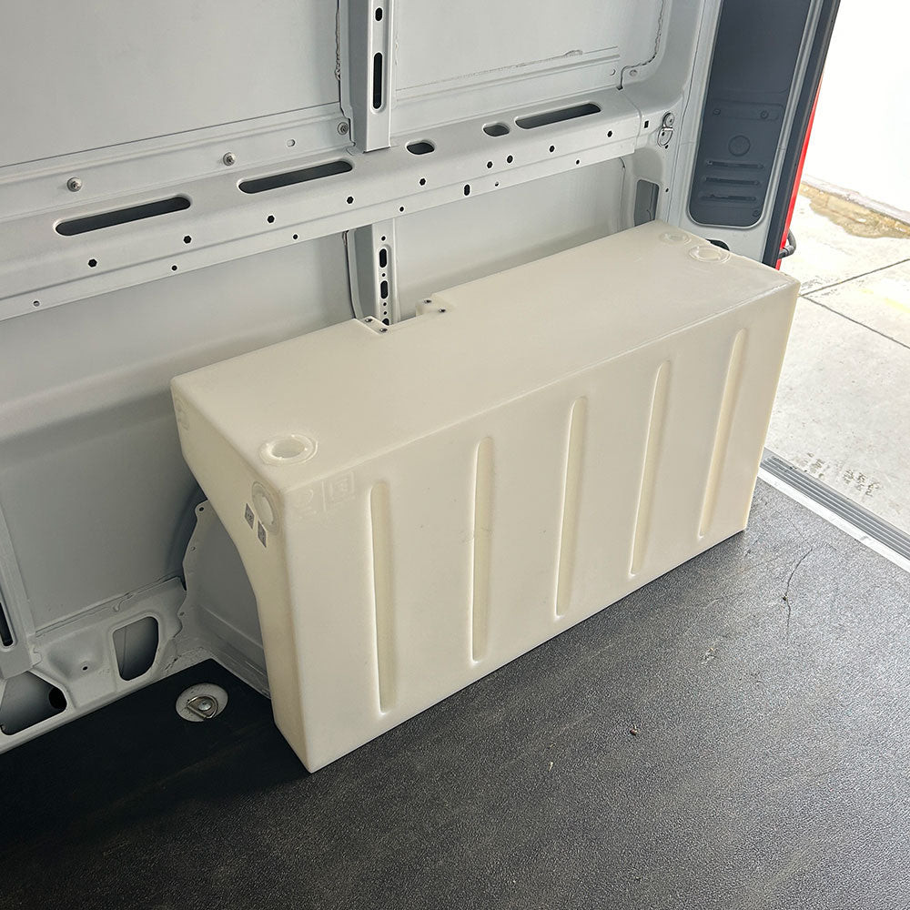 34 Gallon Wheel Well Water Tank (Passenger Side) for 2013-2025 Dodge / RAM Promaster 1500, 2500, 3500 136", 159" and 159" EXT