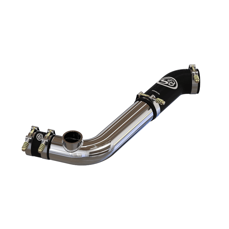 Cold Side Intercooler Pipe With Blowoff Valve Flange for Turbosmart Raceport for 2020-2024 Ford Explorer ST, Lincoln Aviator 3.0L