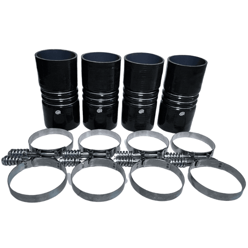 S&B 4"x 8" Intercooler Boot Kit with Clamps (Set of 4)