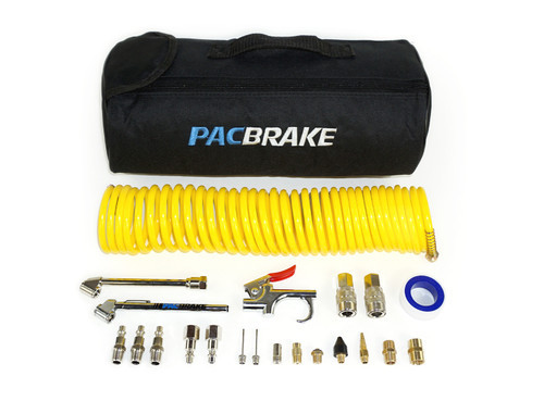 Air Tank Curly Hose and Accessory Kit 25 Foot Hose